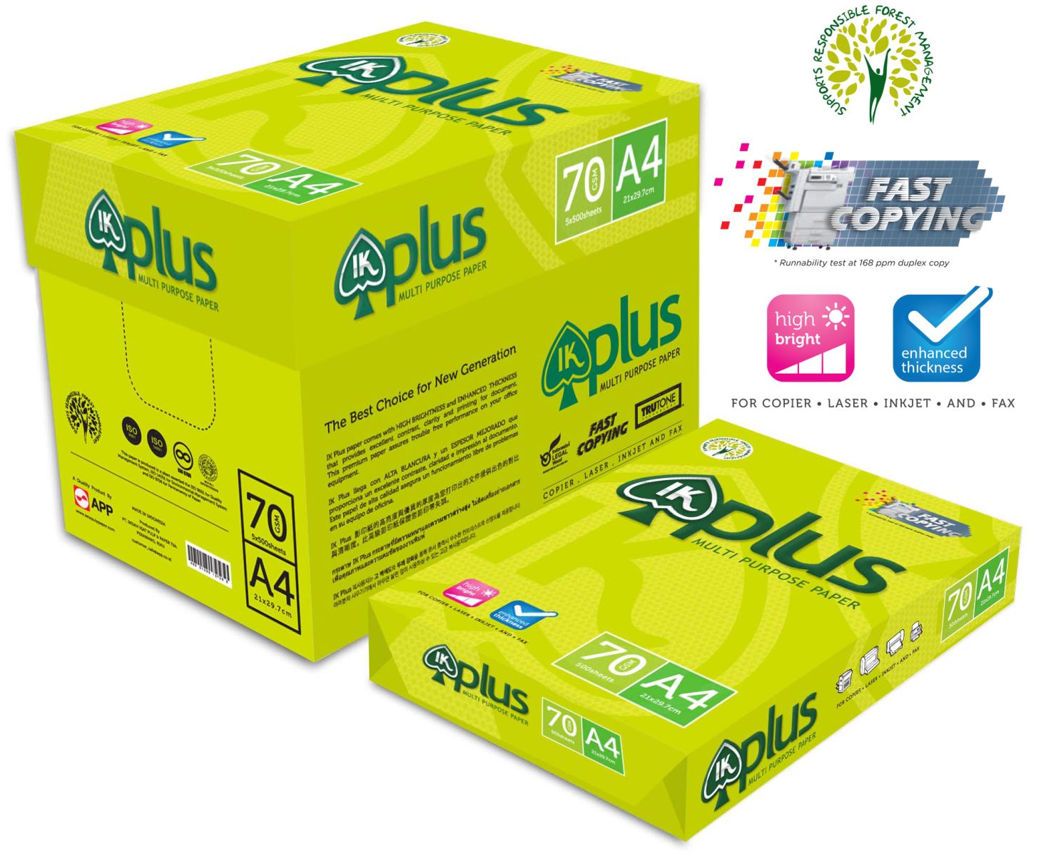 Giấy A4 IK Plus - ĐL 70GSM