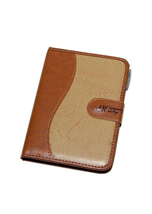 Sổ bìa da A5 nút gài