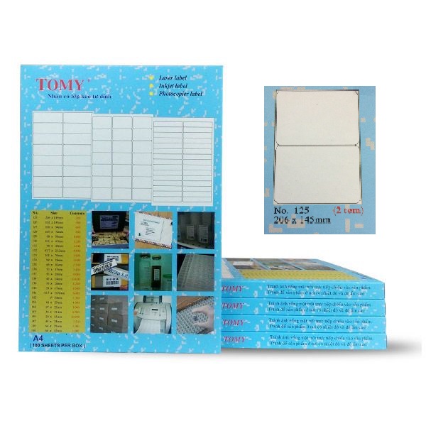 Giấy Decal Tomy A4 125